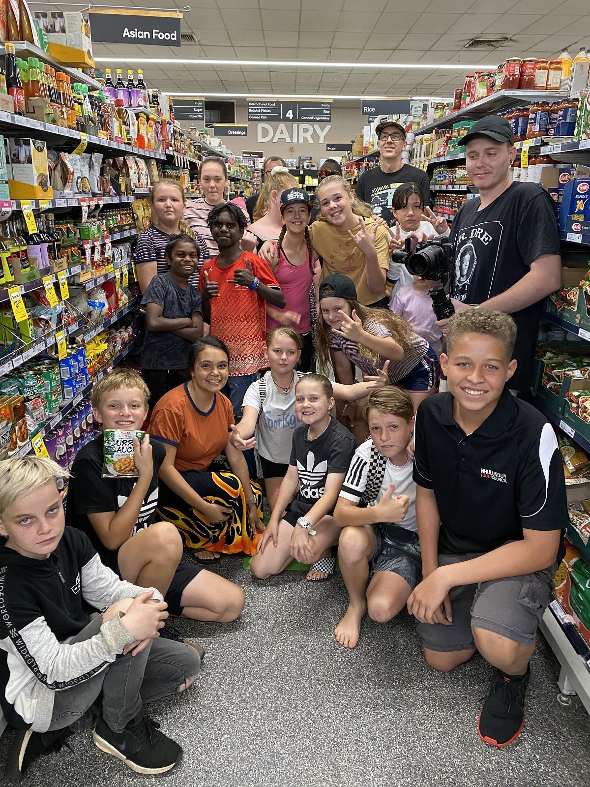 Filming in Woolworths