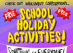 June-July School Holidays poster front page